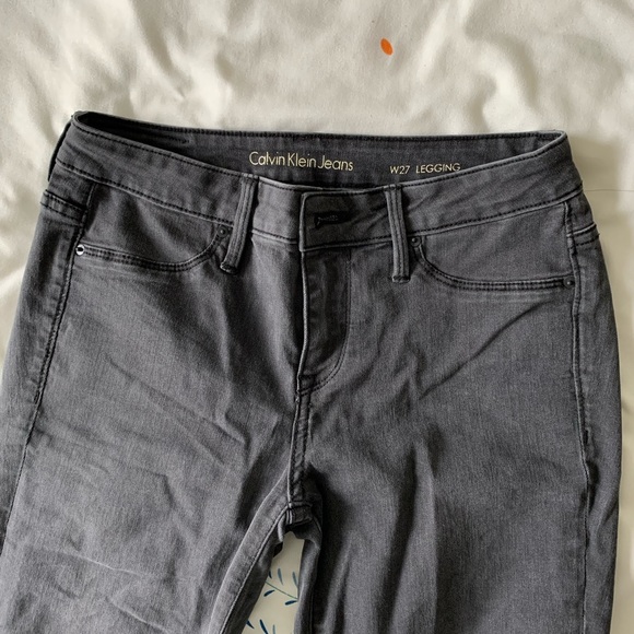 Calvin Klein Jeans legging low rise black skinny jeans size 27 - Picture 1 of 5